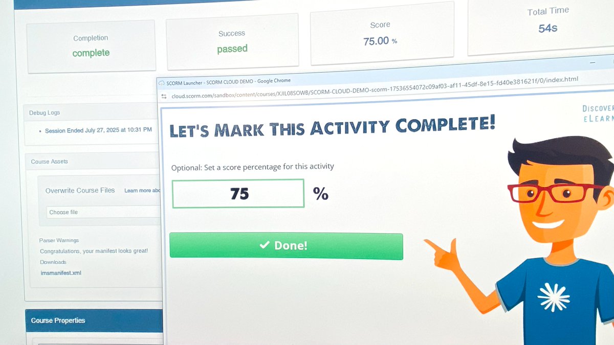 A very productive weekend as we set out to make our eLearning Magic Toolkit fully SCORM-compatible – bringing generative AI features into any LMS that supports SCORM.🚀

Custom wrapper built ✅
SCORM tracking working ✅
Claude API running inside Storyline ✅

#Storyline360 #SCORM