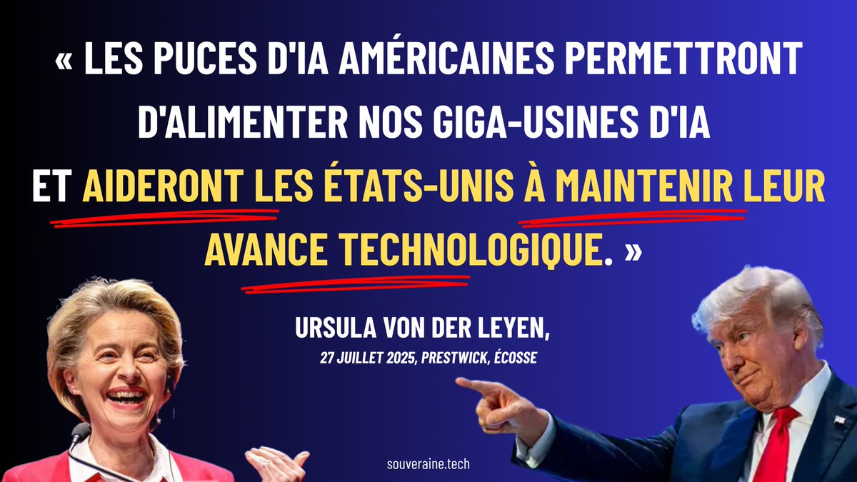 SouveraineTech's tweet image. 💥La prochaine fois qu'on vous dira qu'on ne peut pas choisir autre chose qu'un fournisseur américain, que les États-Unis ont pris sur nous une avance désormais impossible à rattraper, songez à cette déclaration...
ec.europa.eu/commission/pre…