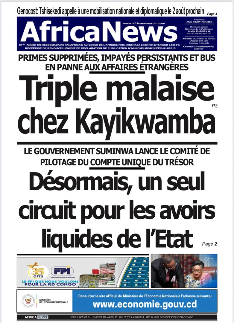 YvesBuya1's tweet image. #RDC Désormais, un seul circuit pour les avoirs liquides de l'État-
Réforme signée @SuminwaJudith-@LikundeR