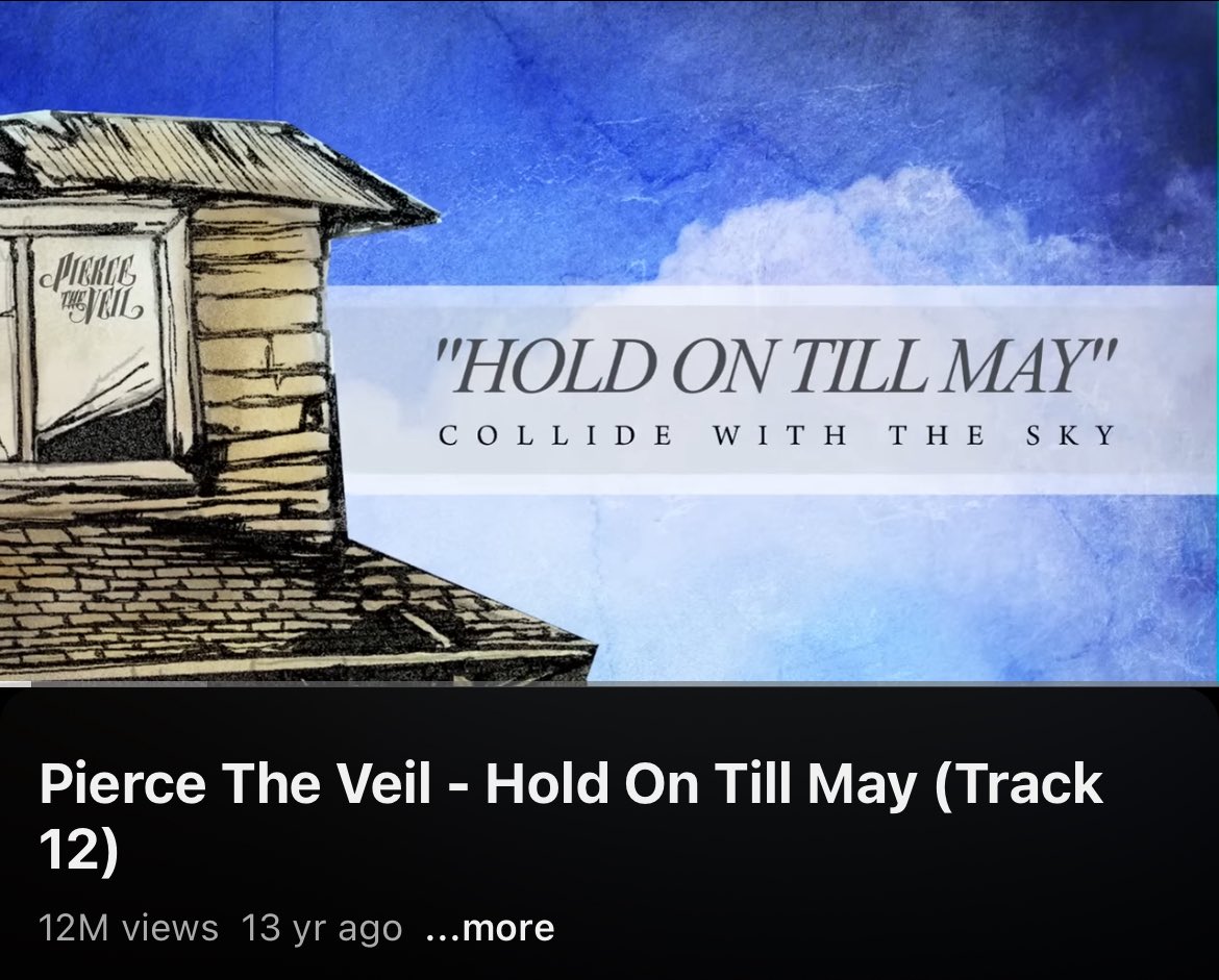 Holy shit I'm old 😭

Still remember the excitement when PTV released the album. The first song that got me hooked from this band was Caraphernelia, then I explored all their songs. And became a big fan.

Emo FTW btw.