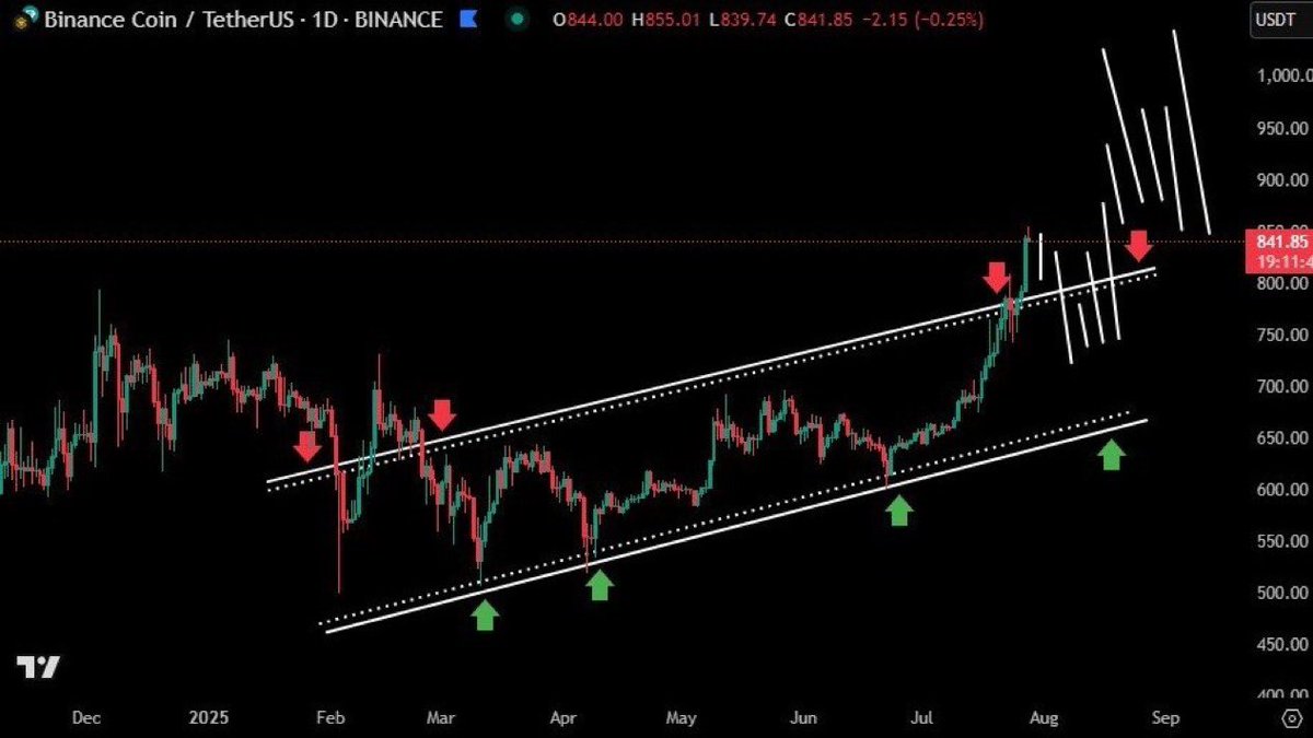 Eljaboom's tweet image. $BNB surged to a new ATH of $851.48, driven by strong institutional inflows and a 194.5% spike in 24-hour trading volume to $2.9B. With Binance&apos;s ecosystem expanding and market cap hitting $118B, BNB&apos;s growth signals robust demand and investor confidence. What&apos;s fueling this…