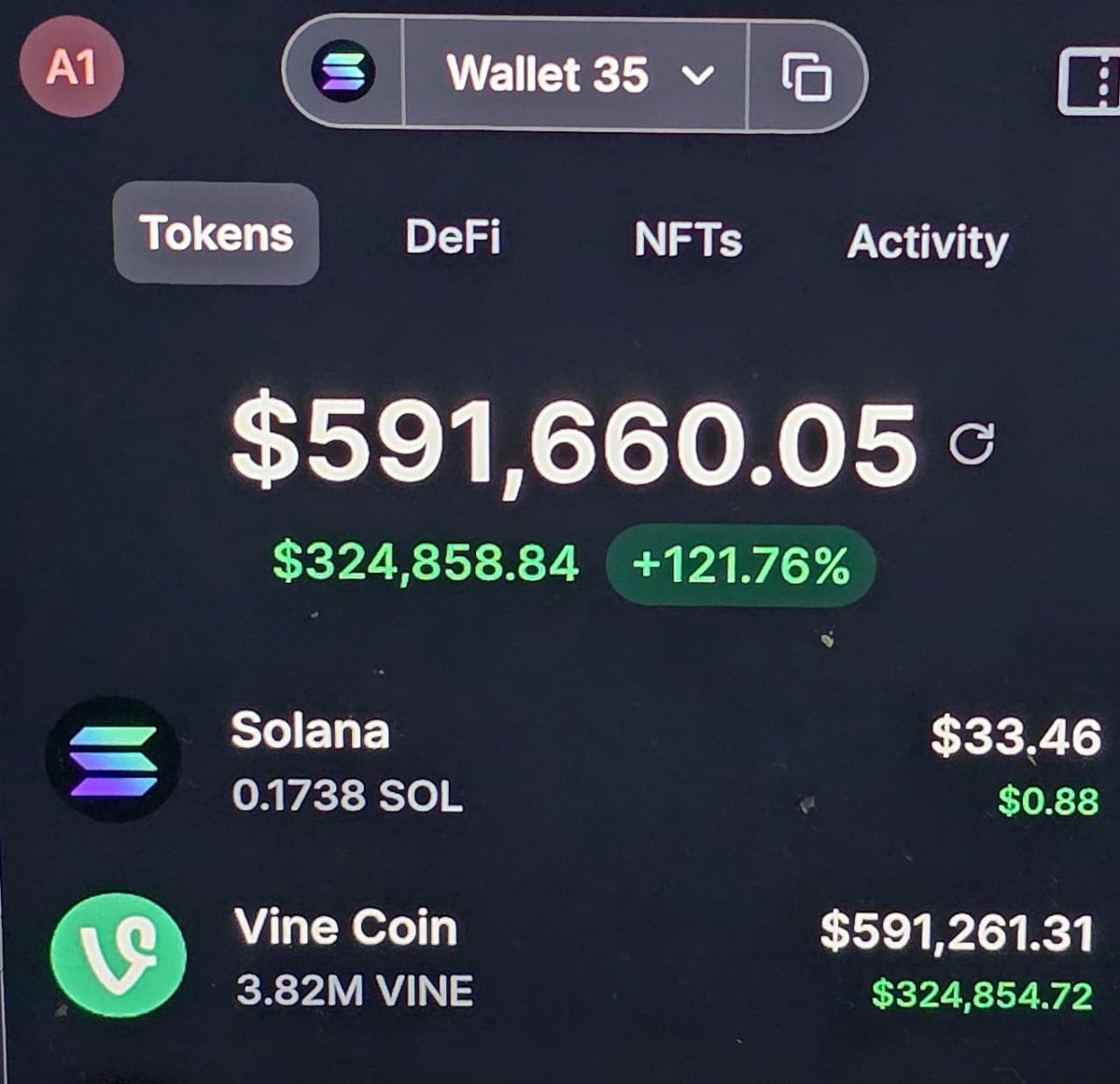 Edwardbayc's tweet image. Never stop believing in @rus
Who has 0$ in their wallet?
Sending $5000 $VINE
Drop $SOL wallet, i'm changing that 👇🏼