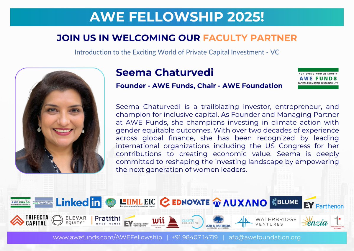 AWE (Achieving Women Enterprise) Foundation tweet media