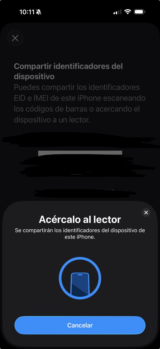 🚨 iPhone añade función NFC para compartir EID e IMEI 📲
Con iOS 26, algunos modelos con eSIM permiten ahora transferir estos datos clave vía NFC.
Accede desde *#06# o mantén pulsado el EID en Ajustes.
¿Activaciones de eSIM más fáciles en tiendas? 
#oficial #apple #esim