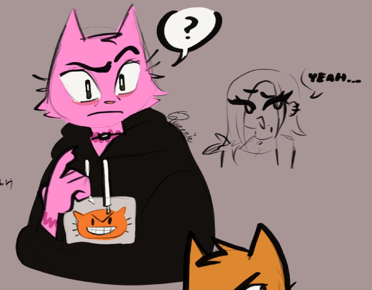 queeniecore's tweet image. Fuck it, he’s pink now

#peteythecat #dogman #dogmantwt