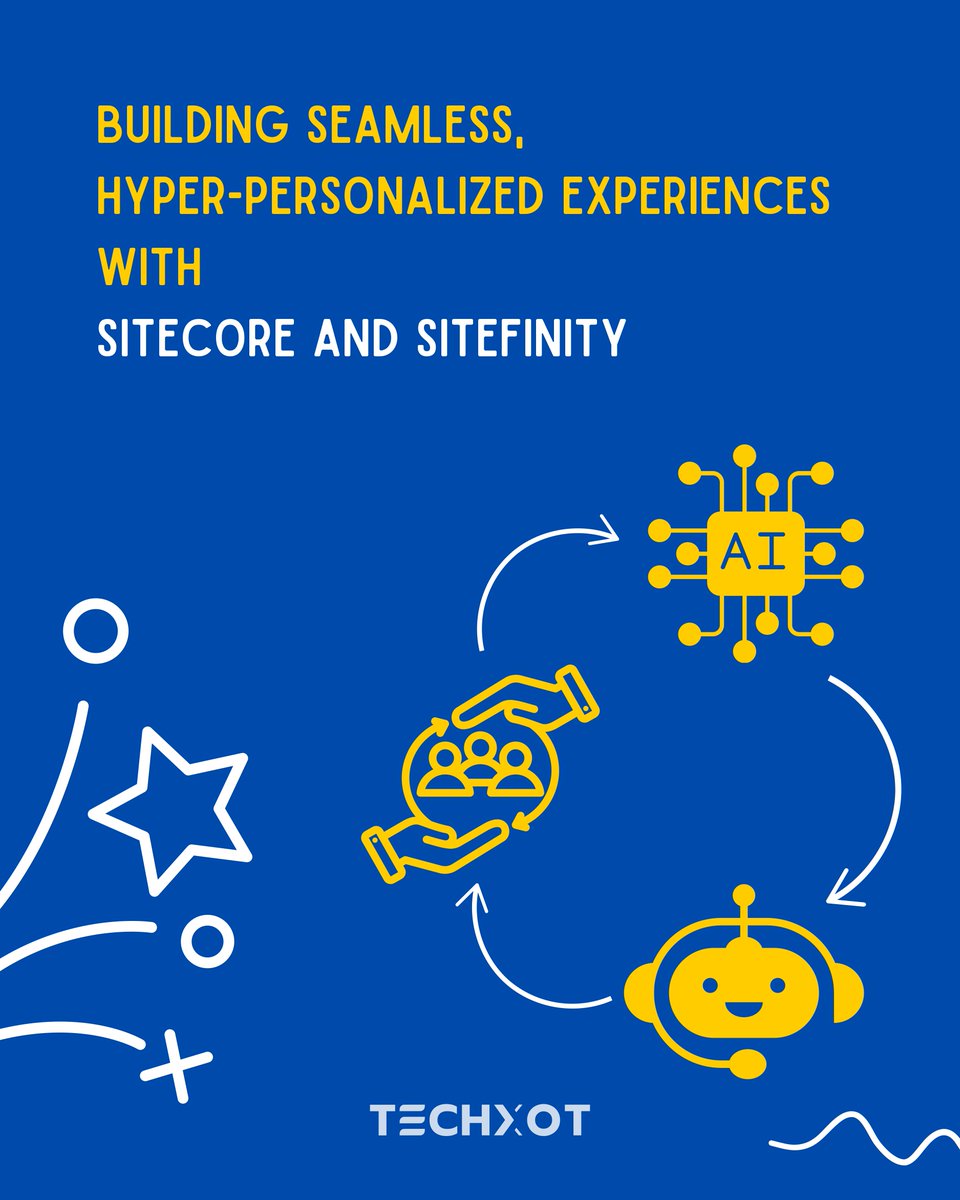 Ever felt like a shopping app read your mind?
That’s hyper-personalization.
From Insta ads -> chatbot help -> curated offers -> 1-click checkout—Emma’s journey shows the power of smart CX.

 Want this for your brand?
Follow : <a href="/_techxot/">Techxot Software</a> 
#Sitecore #Personalization #nashik