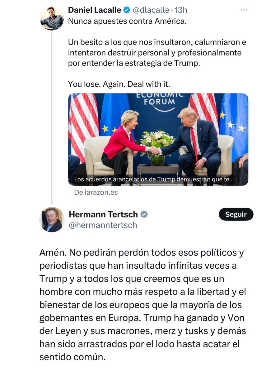 Sr_Donze's tweet image. «Amén», dice Hermann Tertsch.

Me hace gracia, porque la voxemia a mí me llama cipayo por supuestamente estar vendido a los intereses de los anglos. 

🤣🤣🤣🤣🤣🤣
