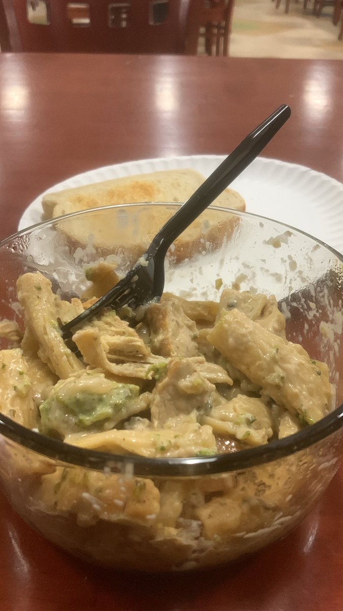 JuneperBug's tweet image. Force feeding myself this delicious pasta 
I feel like ima throw up
