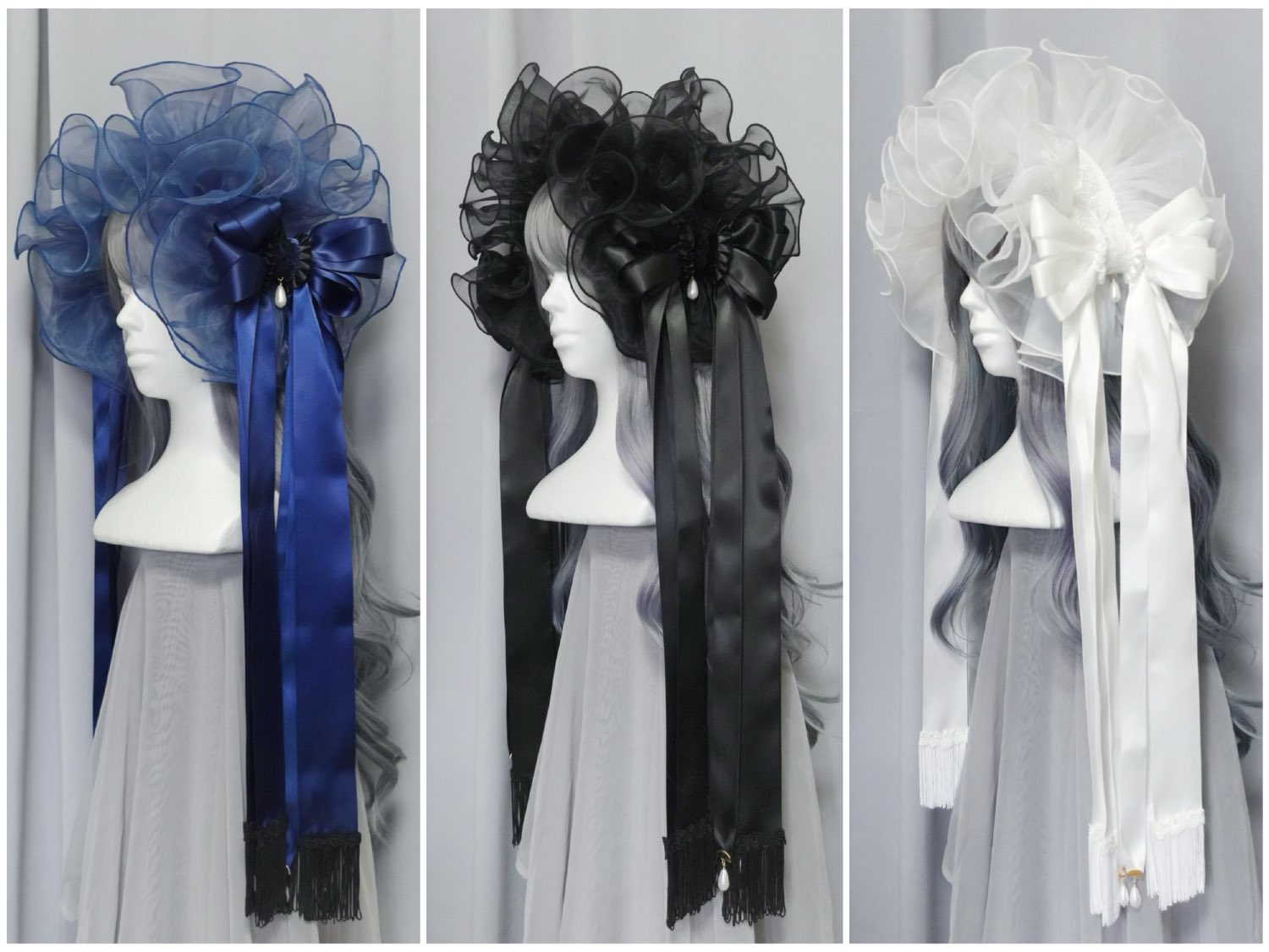 【美品】Luxmira Femme fatale ヘッドドレス　ホワイト 51a5acf0d0a3f5b04379ba51a3d966