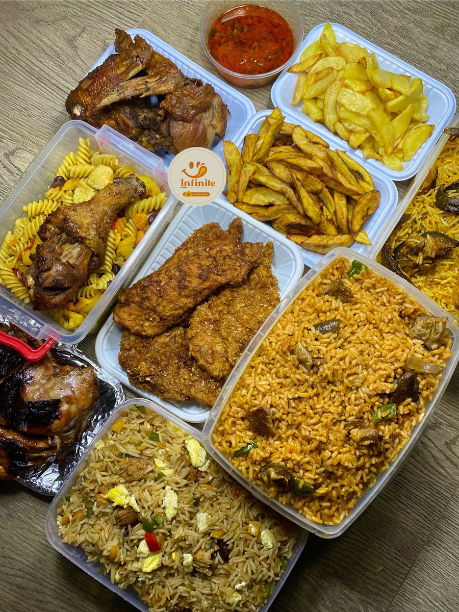 Im_khadiijah's tweet image. Infinite foods is ready to take your order for the week.
What are you ordering from us?
Location: Ibadan.