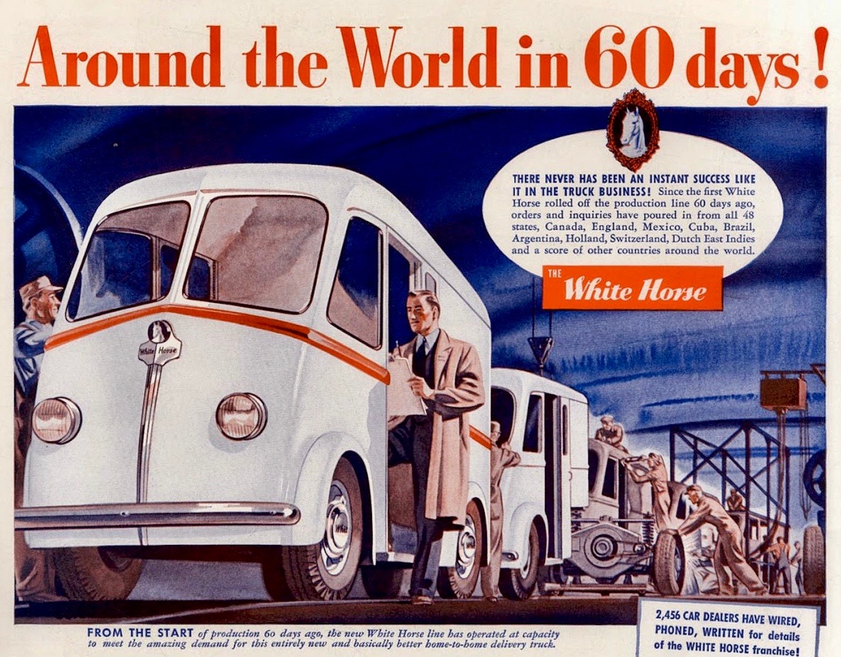 LRonLacy's tweet photo. In #JULY 1939
🧵👇
‘Around the World in 60 days’
#illustration #illustrationart #WhiteTrucks #trucks #deliveryvans #homedelivery #assemblyline #motorvehicles #automotiveindustry #assemblyline #manufacturing #Cleveland https://t.co/6o8VdAtLyE