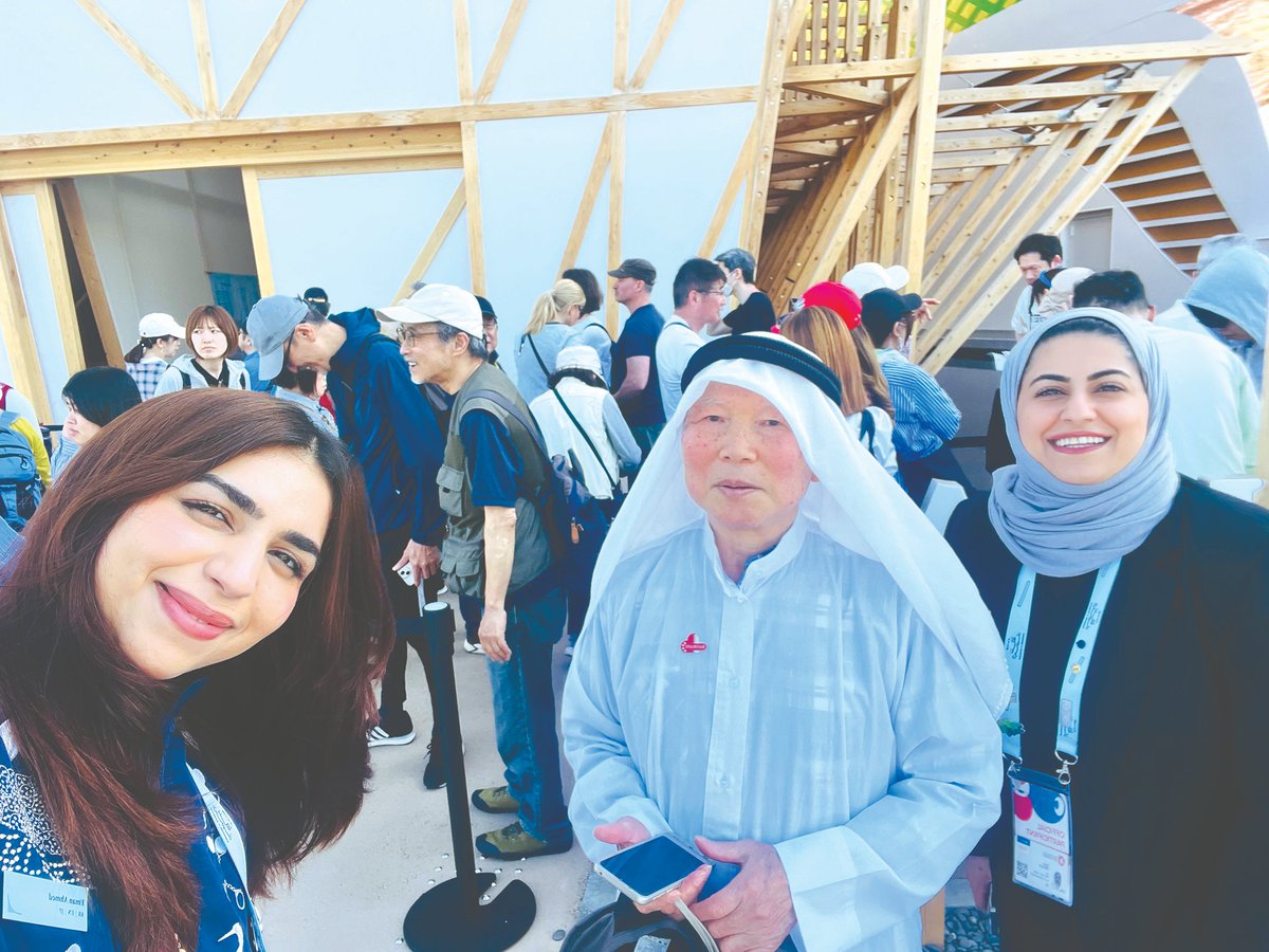 GDNonline's tweet image. For Bahraini Eman Osama Ali, volunteering at World Expo 2025’s Bahrain Pavilion in Osaka was an opportunity not just to advance her Japanese speaking skills, but also to become a cultural ambassador and help deepen visitors’ understanding of Bahrain, its culture and its people.…