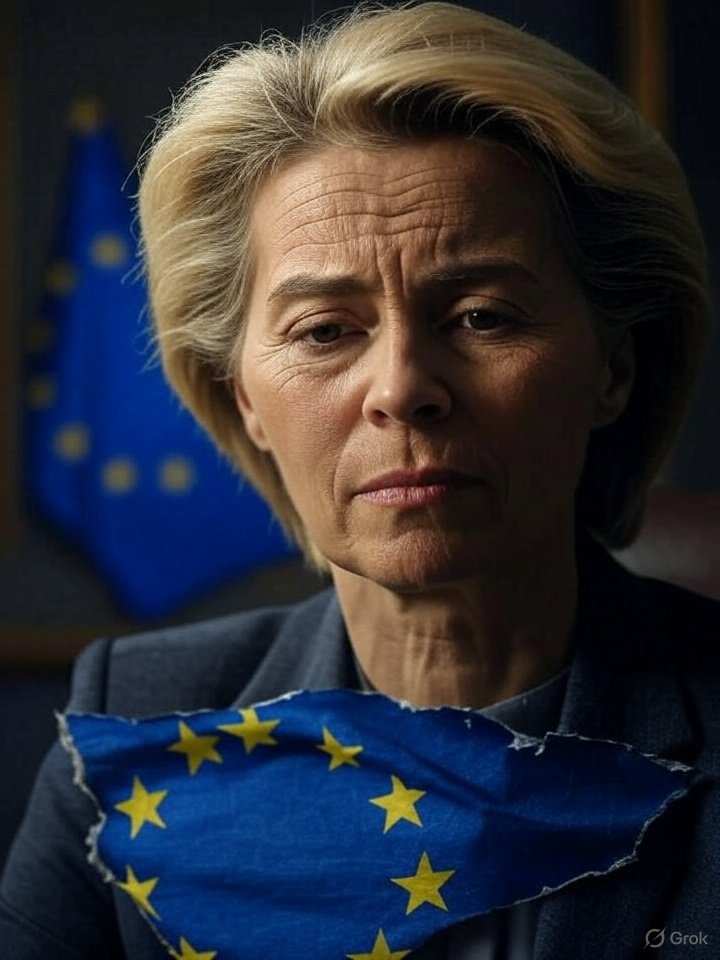 Oggi la UE è finita. Morta. Sepolta.
Gli artefici di questo epocale fallimento hanno un nome ed un volto a cominciare da quello dell'infame Ursula #vonderLeyen con al seguito tutti i partiti che l'hanno votata ed osannata.  
#FallimentoUE
#VonDerLeyenOut 
#dazi 
#28luglio