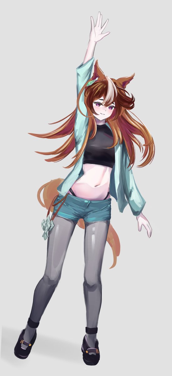 NavikoDraws's tweet image. Symboli Rudolf in casual wear! 

#umamusume #ウマ娘プリティーダービー