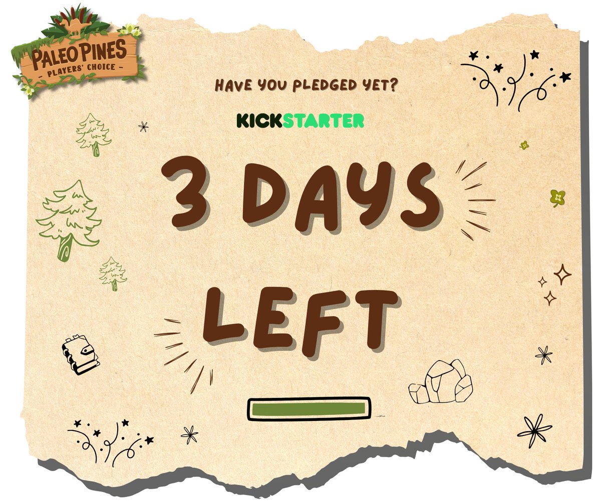 PaleoPines's tweet image. Only 3 days left of our Kickstarter campaign ๐ณ Have you pledged yet?
๐ bit.ly/3HlOPzZ