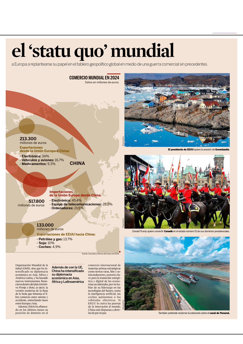 Manuel Muñiz (@manuelmunizv) on Twitter photo Comparto el análisis de <a href="/expansioncom/">expansioncom</a> sobre el momento geopolítico actual con algunas citas mías 📄 🌍
El regreso de Trump 🇺🇸 y la guerra comercial con China 🇨🇳 marcan un punto de inflexión histórico. Europa 🇪🇺 debe fortalecer su autonomía y asumir un rol global.
#Geopolitica Comparto el análisis de <a href="/expansioncom/">expansioncom</a> sobre el momento geopolítico actual con algunas citas mías 📄 🌍
El regreso de Trump 🇺🇸 y la guerra comercial con China 🇨🇳 marcan un punto de inflexión histórico. Europa 🇪🇺 debe fortalecer su autonomía y asumir un rol global.
#Geopolitica