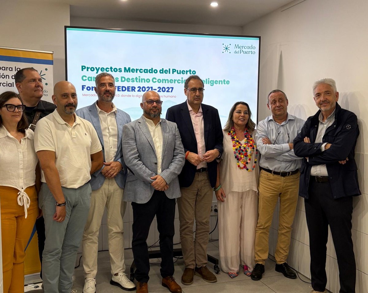 Sernutec's tweet photo. 🛍️ Transformación digital en acción: el viernes se presentó #MERCANOVA en el @mercadopuerto

✅Ahora este mercado cuenta con quioscos interactivos, fidelización NFC y analítica avanzada para dinamizar el comercio local @LasPalmasGC @Sagulpa

Aquí las imágenes: https://t.co/kqnupQYtsa