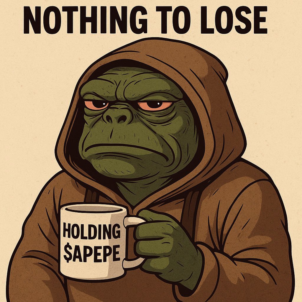 HTX saw the memes. HTX saw the numbers. HTX said yes.

$APEPE is hitting a Top 10 exchange with 50M+ users on July 25.

2M in the community. 20+ listings. Bitget MemeWave winner. OKX airdrops. This isn’t just another token — this is the one making meme season actually fun again.