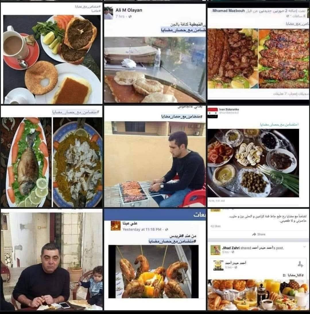 HanSyri's tweet image. Once again the fanboys of #NewSyria and
Jolani's HTS terrorists show their true face.
This time copying their zionist teachers mocking of the starving people of #Suwayda.