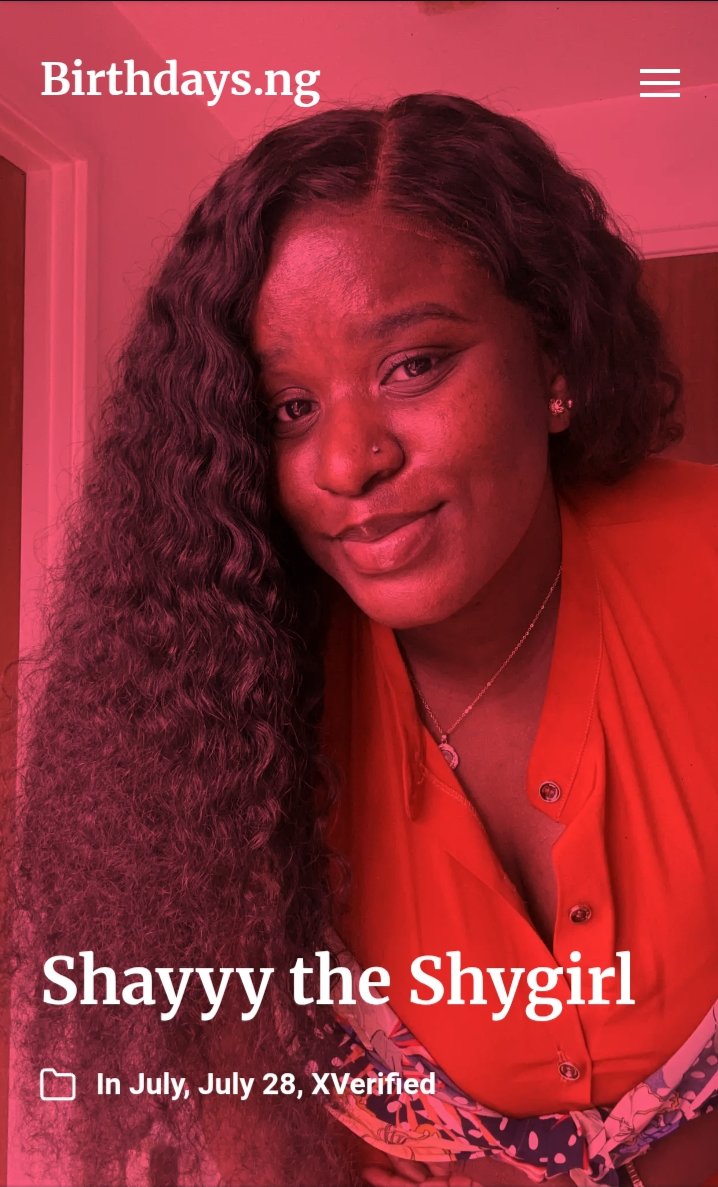 Birthdaysng's tweet image. Your birthday page birthdays.ng/shayyy-the-shy… @sayo__o
Joy, peace, happiness and uncommon favour shall be yours. Happy wonderful birthday.