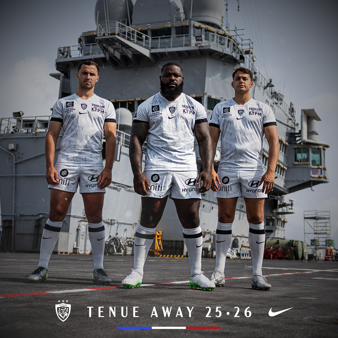 RCTofficiel's tweet image. 𝐓𝐄𝐍𝐔𝐄 𝐀𝐖𝐀𝐘 𝟐𝟓/𝟐𝟔 👕
 
Inspiré par le Charles de Gaulle, symbole de force, de précision et d’excellence 🚢

Anakena Production 📸

Disponible sur rctstore.com 🛍
 
Le RCT remercie la @MarineNationale 🇫🇷

#ParceQueToulon