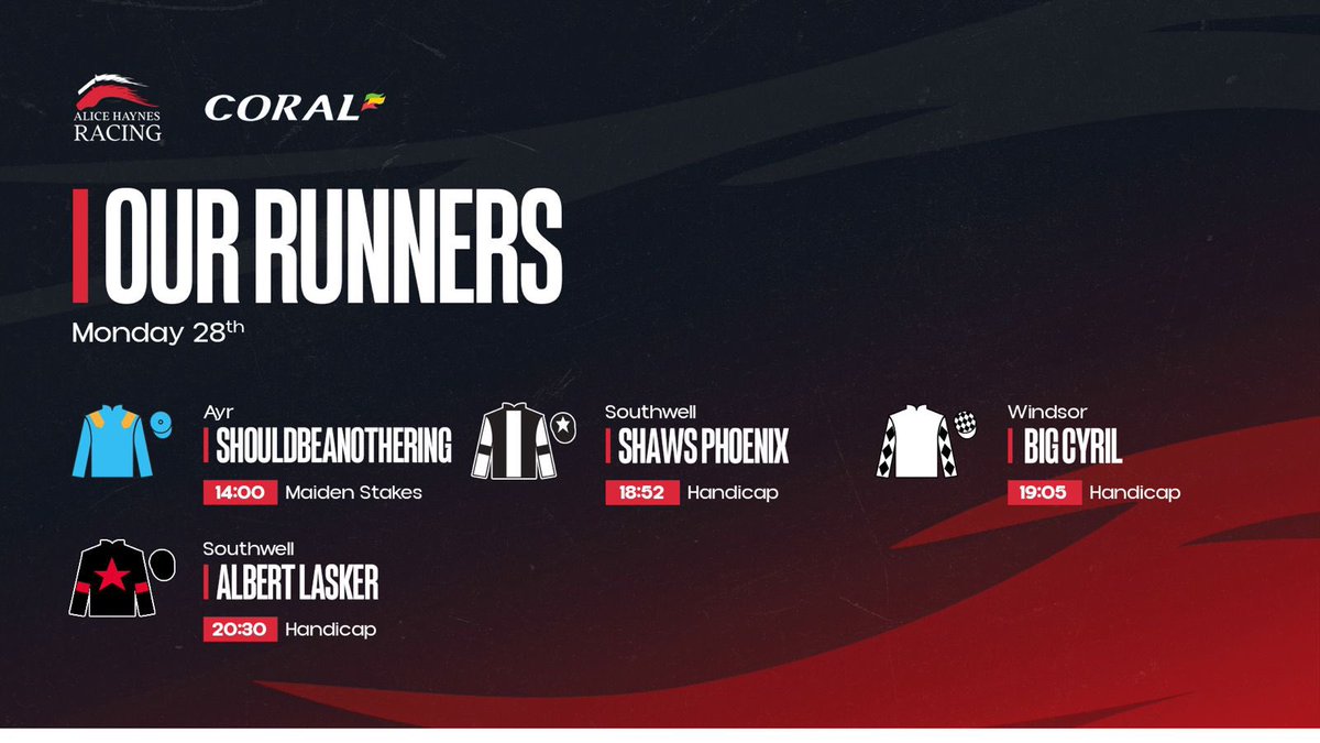 Four runners today 🤞🏼

#AHTeam