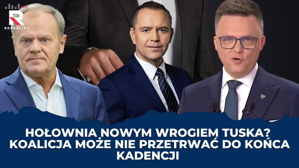 Radio Republika (@radio_republika) on Twitter photo #PoranekRadiaRepublika | Hołownia nowym wrogiem Tuska? Koalicja może nie przetrwać do końca kadencji. | <a href="/jprusinowski/">Jacek Prusinowski</a>
🎧 m.youtube.com/watch?v=1PWjSb…
#WłączPrawdę #RadioRepublika #TVRepublika #DomWolnegoSłowa #Radio #Republika #JacekPrusinowski #Hołownia #Tusk #PoranekRadiaRepublika | Hołownia nowym wrogiem Tuska? Koalicja może nie przetrwać do końca kadencji. | <a href="/jprusinowski/">Jacek Prusinowski</a>
🎧 m.youtube.com/watch?v=1PWjSb…
#WłączPrawdę #RadioRepublika #TVRepublika #DomWolnegoSłowa #Radio #Republika #JacekPrusinowski #Hołownia #Tusk