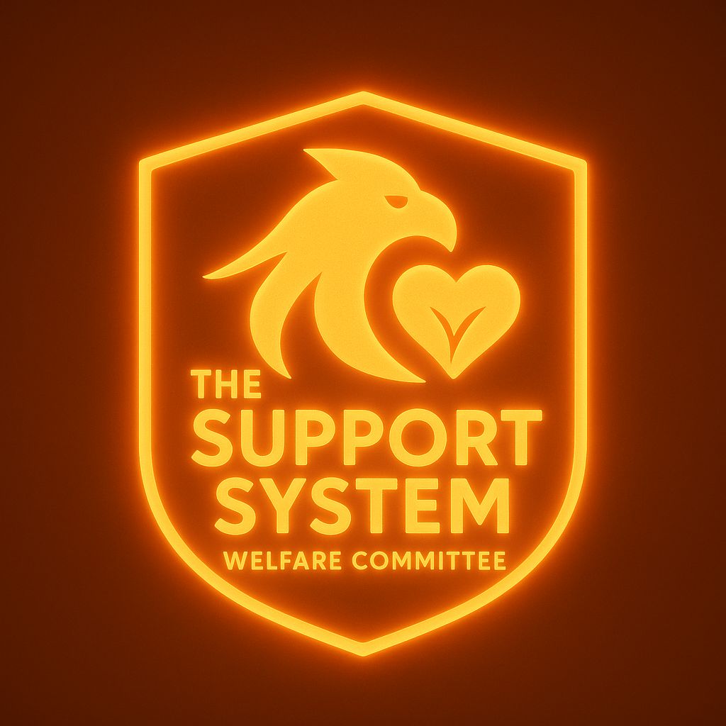 The Support System Welfare Committee is the heart of care and compassion within our community. 

Represented by strength and empathy, we stand for support, unity, and well-being. 

From uplifting members during tough times to celebrating their wins, we ensure no one walks alone.