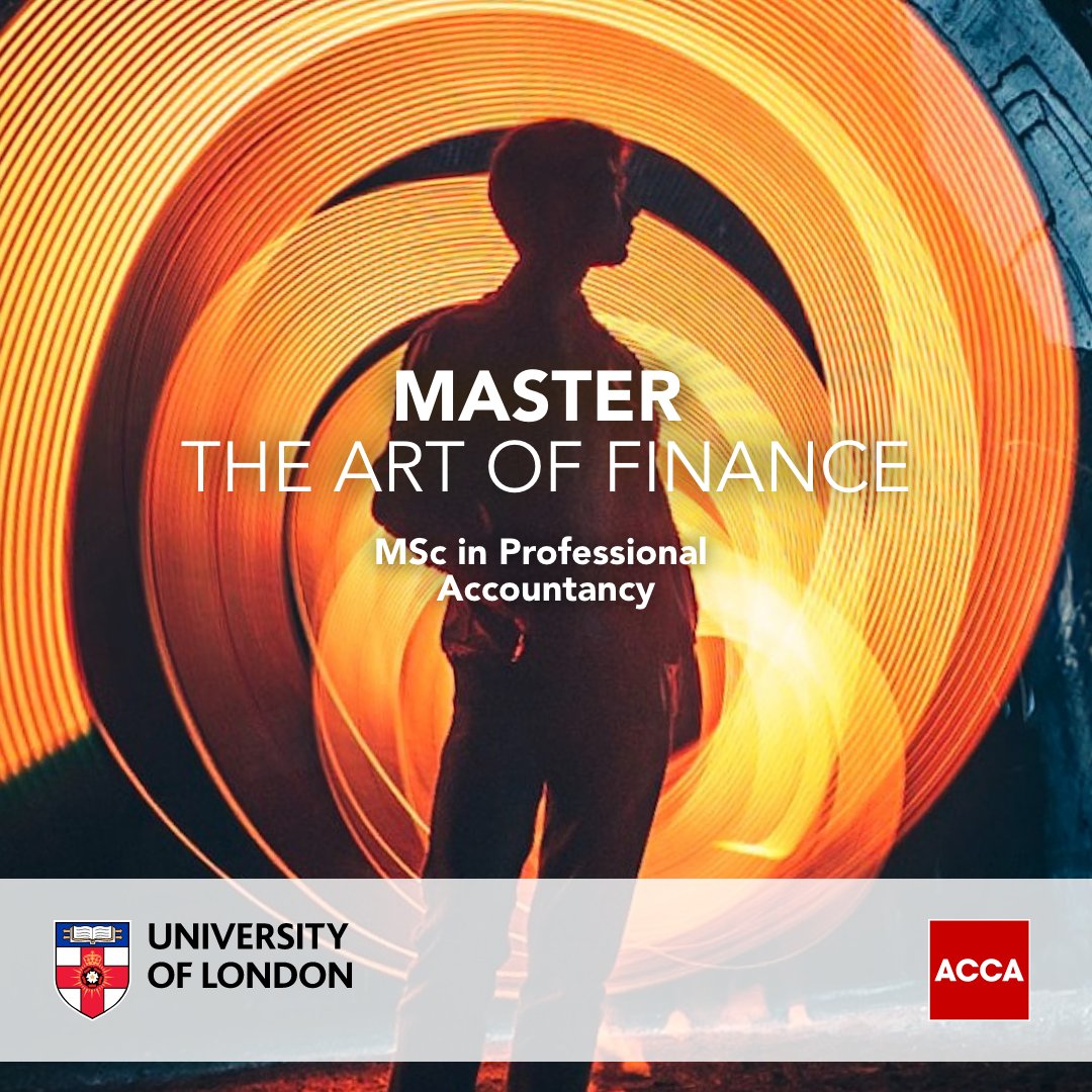 You already bring serious expertise to the table. The University of London MSc in Professional Accountancy builds on your ACCA qualification with just two modules and a project. Relevant. Flexible. Respected. Designed to fit around your career: ow.ly/n2V350WvS1r