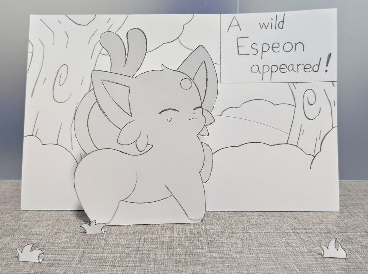 Caroltheduck's tweet image. A wild espeon appeared !