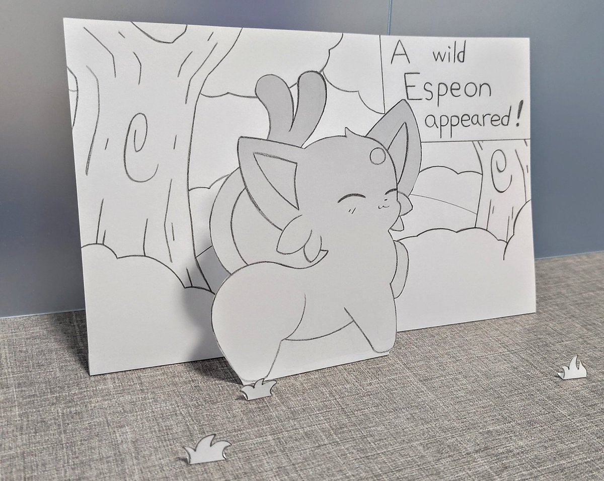 Caroltheduck's tweet image. A wild espeon appeared !
