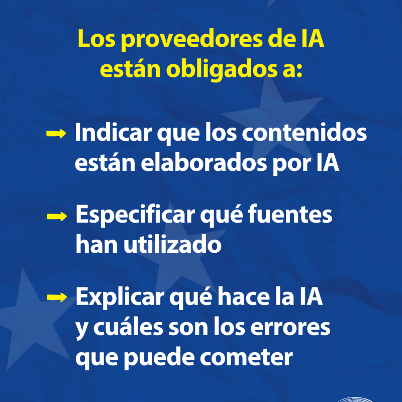 Europarl_ES's tweet photo. Hoy, 2 de agosto, entran en vigor las normas de los modelos de inteligencia artificial de uso general.

 👉Desliza para conocer cuáles son.