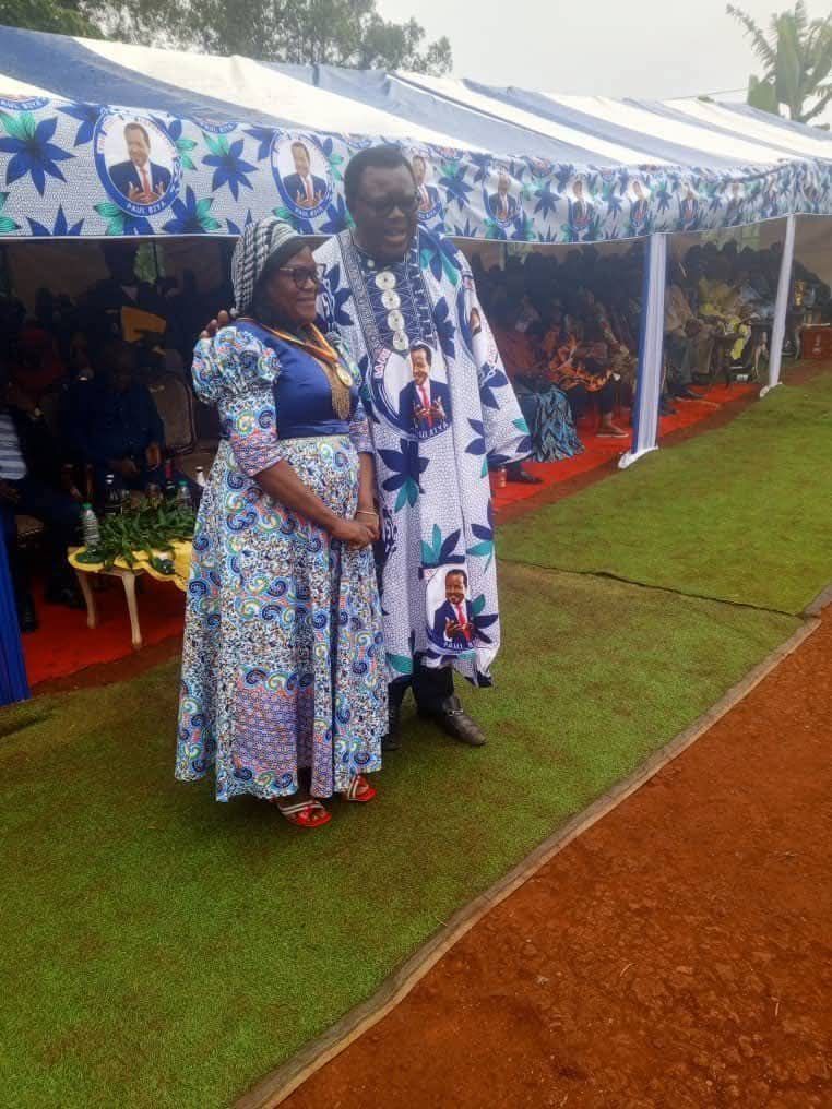 MimiMefoInfo's tweet image. The Delegate Minister of Justice, Jean De Dieu Momo, mobilized his political party, PADDEC, last weekend in Nkong-Ni to thank President Paul Biya for his &quot;good deeds.&quot; Curiously, there was no visible trace of PADDEC&apos;s colors or symbols in any of the event images. A rare…