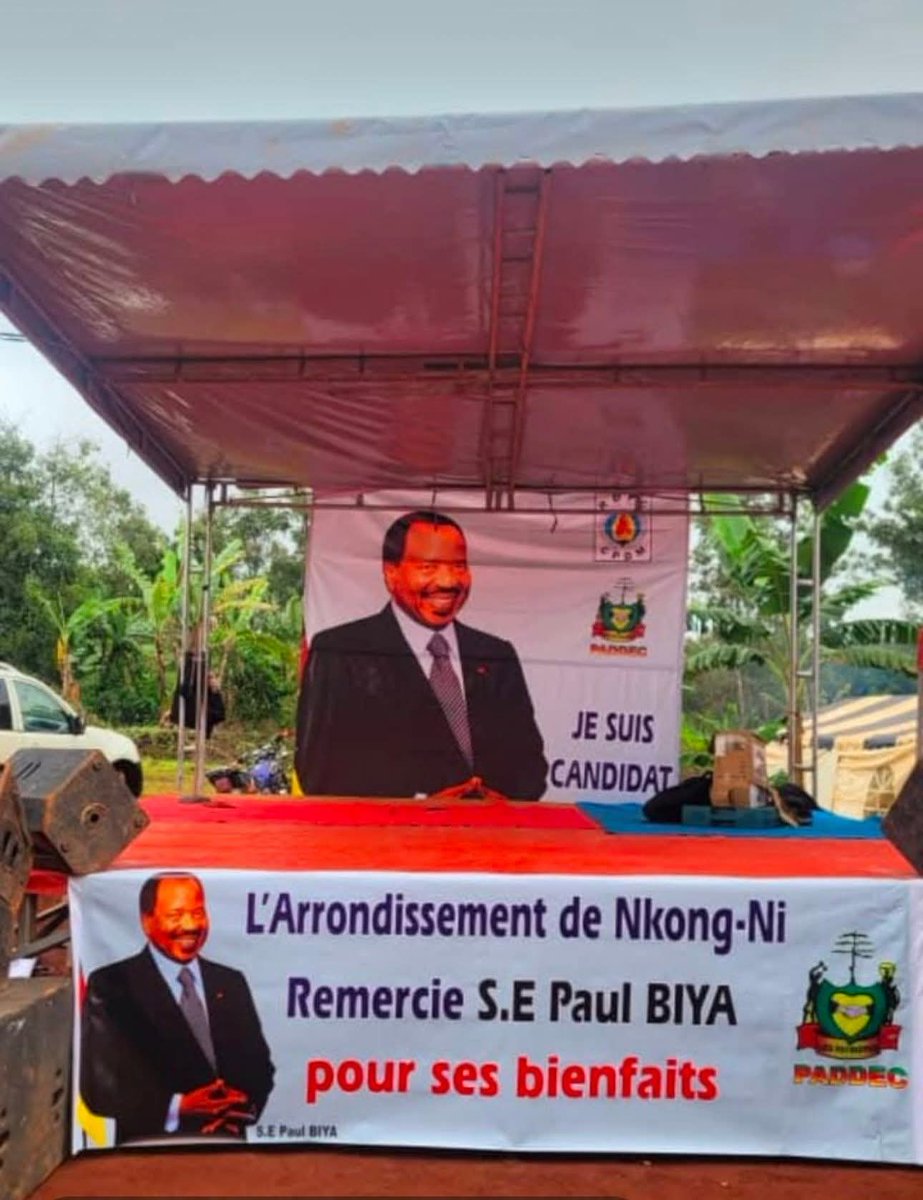 MimiMefoInfo's tweet image. The Delegate Minister of Justice, Jean De Dieu Momo, mobilized his political party, PADDEC, last weekend in Nkong-Ni to thank President Paul Biya for his &quot;good deeds.&quot; Curiously, there was no visible trace of PADDEC&apos;s colors or symbols in any of the event images. A rare…