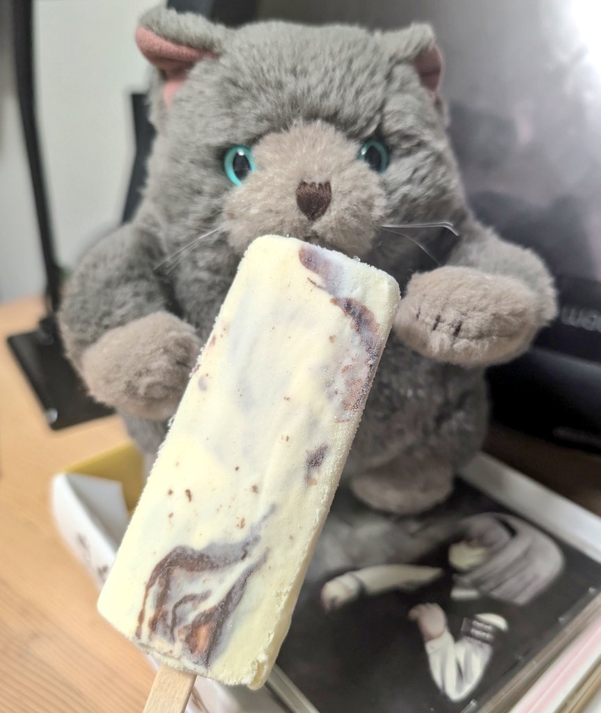 ypacat2023's tweet image. 避暑にアイスを喰らうミハイル君
😿北海道も暑いなんてシベリアGOGO…
#ロシアンミハイル