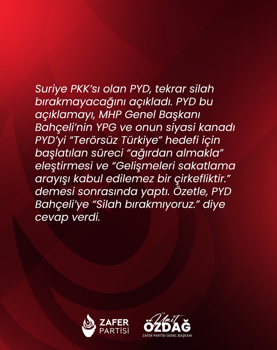 Ümit Özdağ tweet media