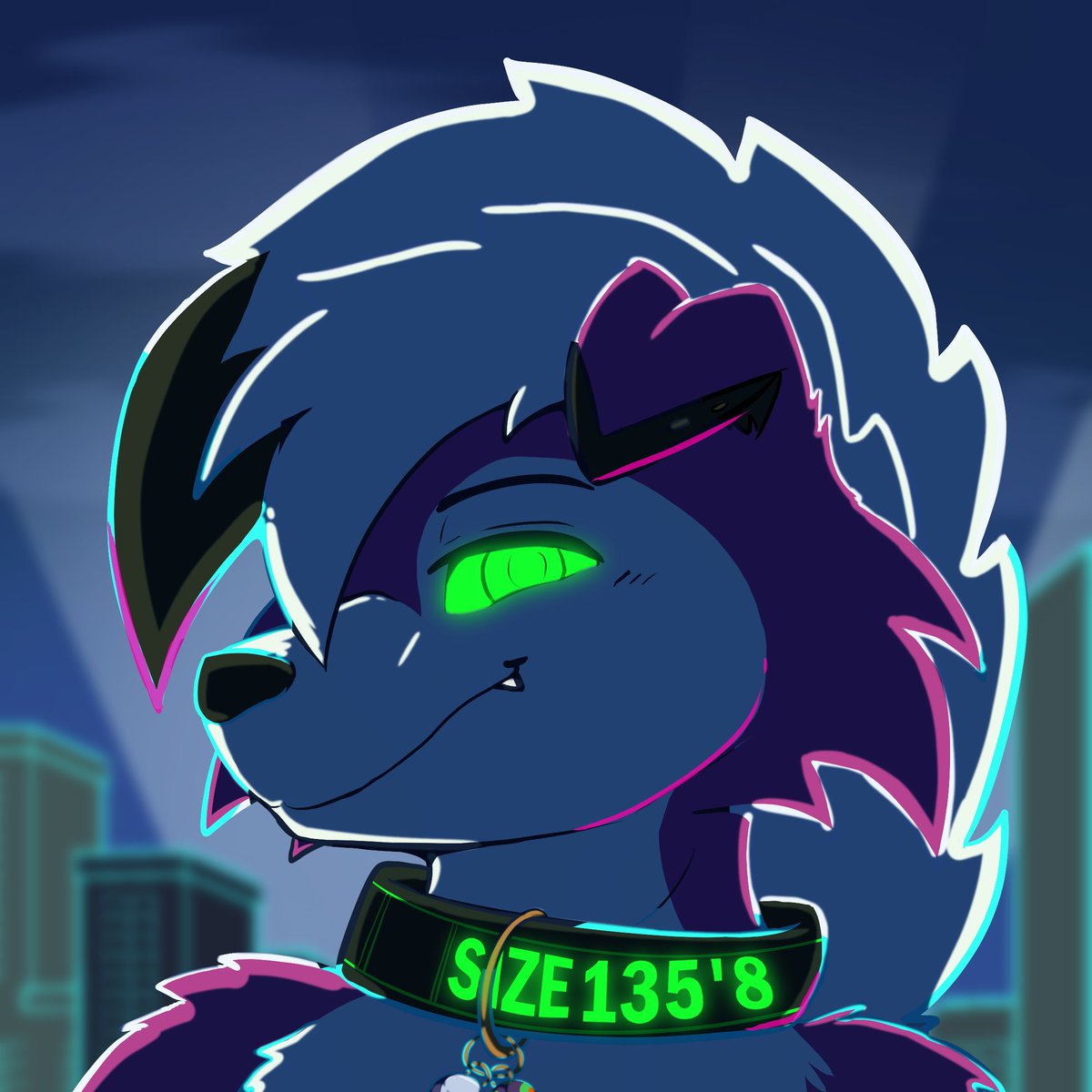 found you~☢️🐺

[Headshot Commission for <a href="/CobaltTheJackal/">Cobalt</a>]
