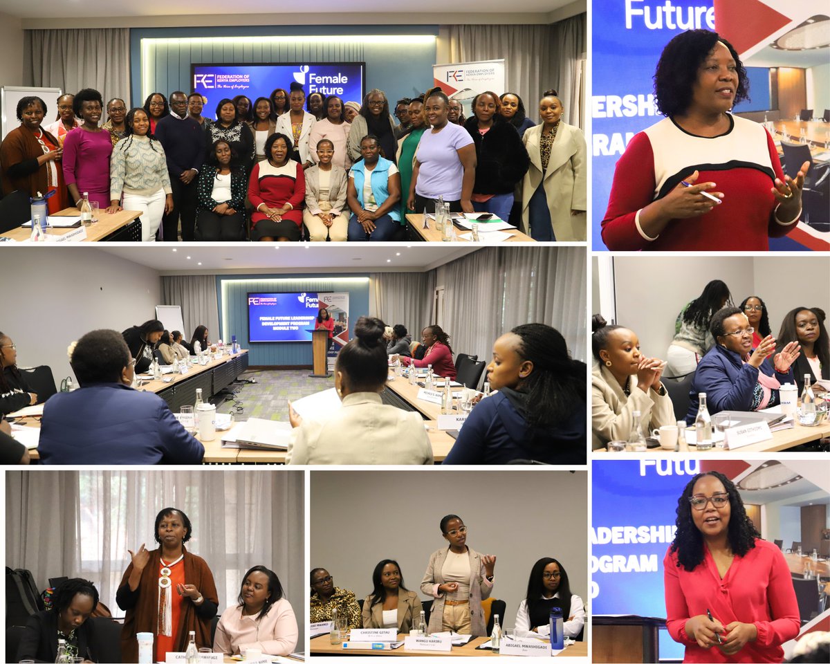 FKEKenya's tweet image. Ms. Jacqueline Mugo joined #FemaleFuture Cohort 20 for a powerful mentorship session on leadership, purpose &amp;amp; resilience. She urged women to step up, lead with values, and own their space. 
Cohort 25 starts Jan 2026—apply: femalefuture@fke-kenya.org
#WomenInLeadership #Mentorship