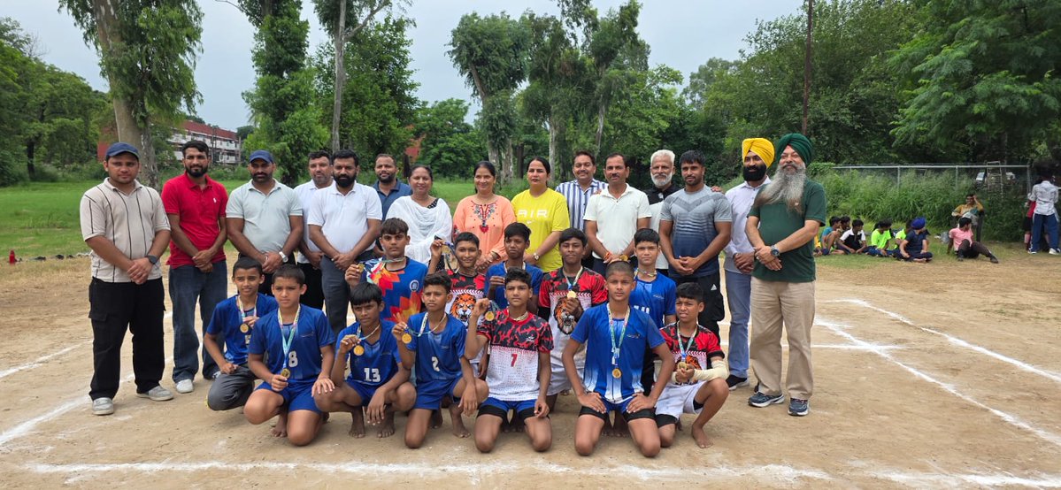 GMSSS Khuda Alisher (@gmssskas) on Twitter photo "🏆 CHAMPIONS! Our U-14 Boys Kabaddi team clinched the GOLD MEDAL at the Chandigarh Interschool Tournament! 🥇 Incredible teamwork and spirit! Proud moment for our school! <a href="/SchoolEduChd/">Department of School Education, Chandigarh</a> "🏆 CHAMPIONS! Our U-14 Boys Kabaddi team clinched the GOLD MEDAL at the Chandigarh Interschool Tournament! 🥇 Incredible teamwork and spirit! Proud moment for our school! <a href="/SchoolEduChd/">Department of School Education, Chandigarh</a>
