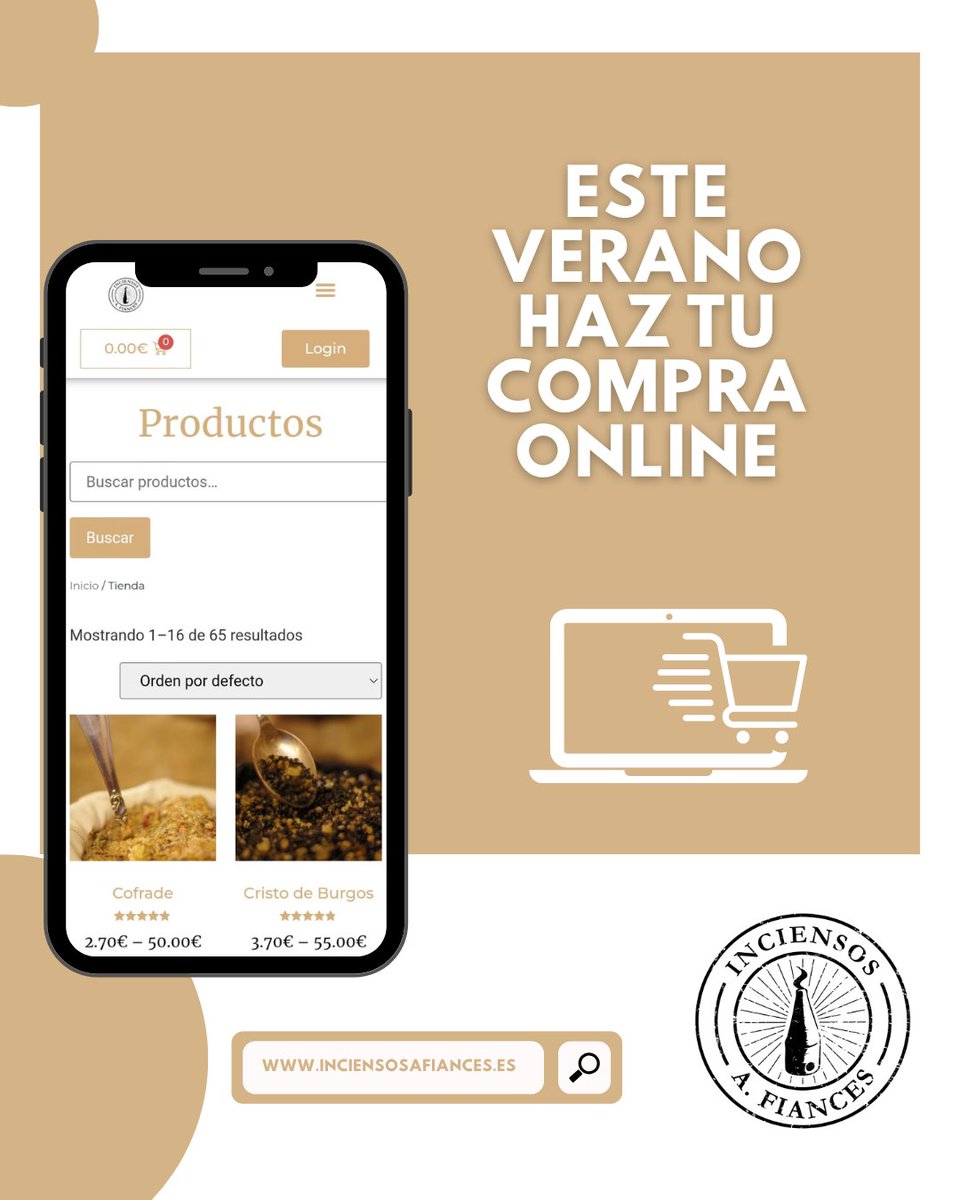 Te recordamos que nuestra web está abierta las 24 h del día para que puedas realizar, si lo deseas, tu compra online de la forma más cómoda y sencilla. 😀

➡️ No te quedes sin tu incienso en inciensosafiances.es

#InciensosAfiances #TDSCofrade