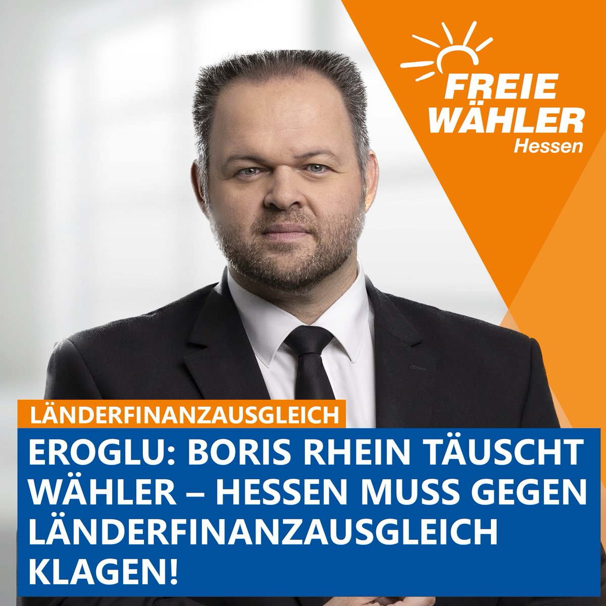Eroglu: Boris Rhein täuscht Wähler – Hessen muss gegen Finanzausgleich klagen!

freiewaehler-hessen.de/aktuelles/beit…

#FreieWähler #Hessen #Länderfinanzausgleich #Landesregierung #Bundesverfassungsgericht #Bundesländer #BorisRhein #CDU #Koalitionsvertrag #orangepower #AnpackenFürHessen