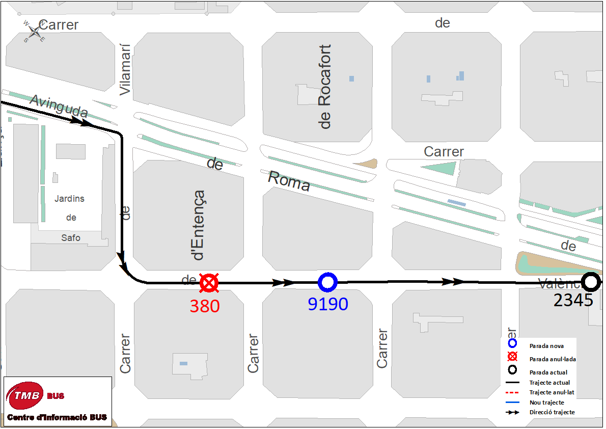 TMBinfo's tweet image. ❌🚏🚌Linies H10 i 109 #busbcn: la parada 380 - València - Entença queda anul·lada  per obres.
ℹ🚏🚌Parada alternativa: 9190 - València, 74.