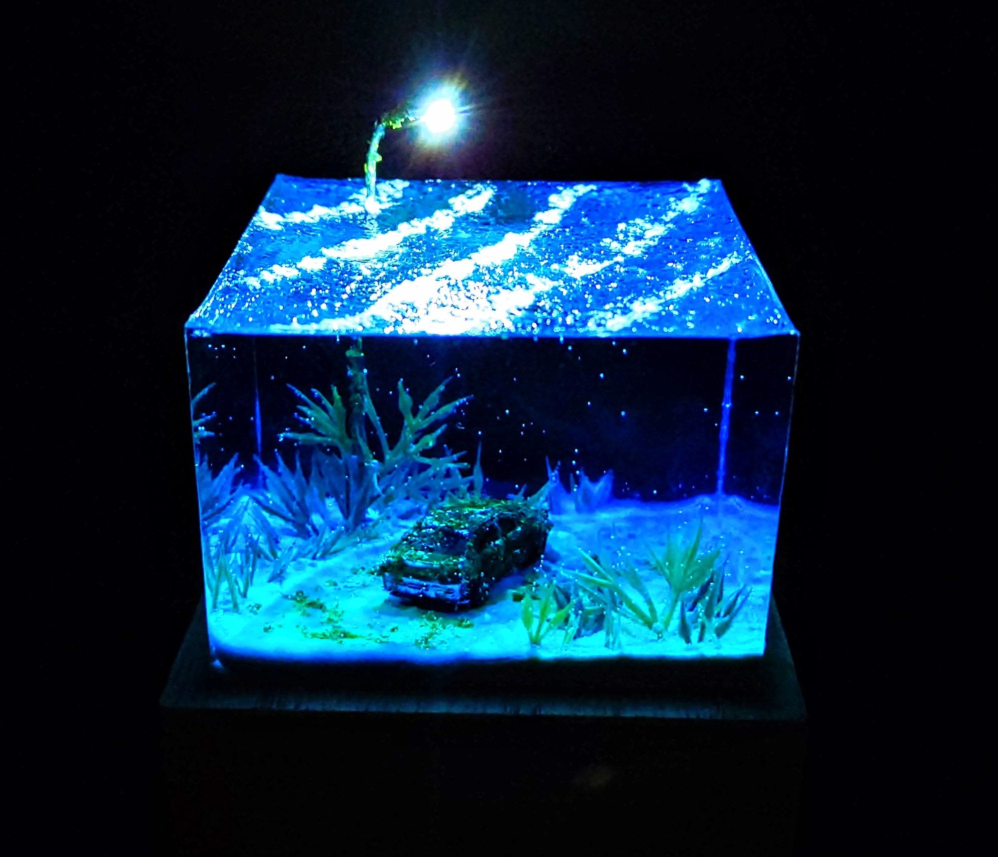 【専用】深海にあるもの / テクスチャーアート 18×18㎝ S0 モダン あわ | テクスチャーアート作家 | オーダー品 SSM(227×227mm