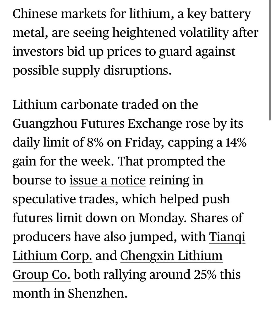 TSoumyaraj's tweet image. ⚠️📉 GFEX steps in to cool lithium frenzy!

From July 28, non-futures clients limited to 3,000 lots/day on LC2509 futures.
(Hedging &amp;amp; market-making ✅ exempt)

Why? 👉 To curb speculative excess after wild swings.
Futures dipped -7.98%, but…

📈 Spot price rose to $10,283/mt…
