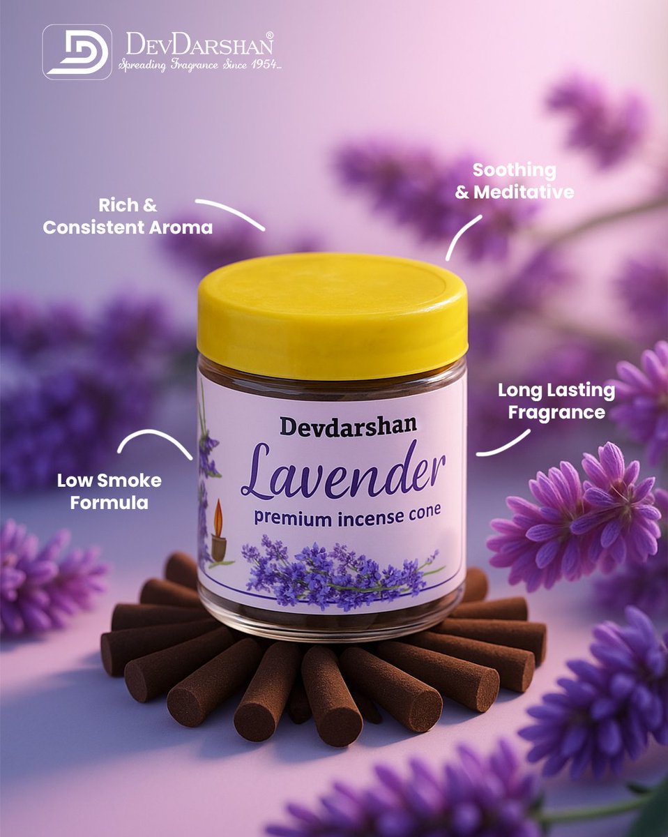 devdarshandhoop's tweet photo. Serenity in every cone 🌸
Devdarshan Lavender fills your space with calm. Low smoke, rich scent—perfect for daily peace and reflection.

Shop now 🛒

#DevdarshanDhoop #LavenderIncense #CalmVibes #LowSmokeIncense #AromaticLiving #FragranceMatters https://t.co/pyooJA7uDG