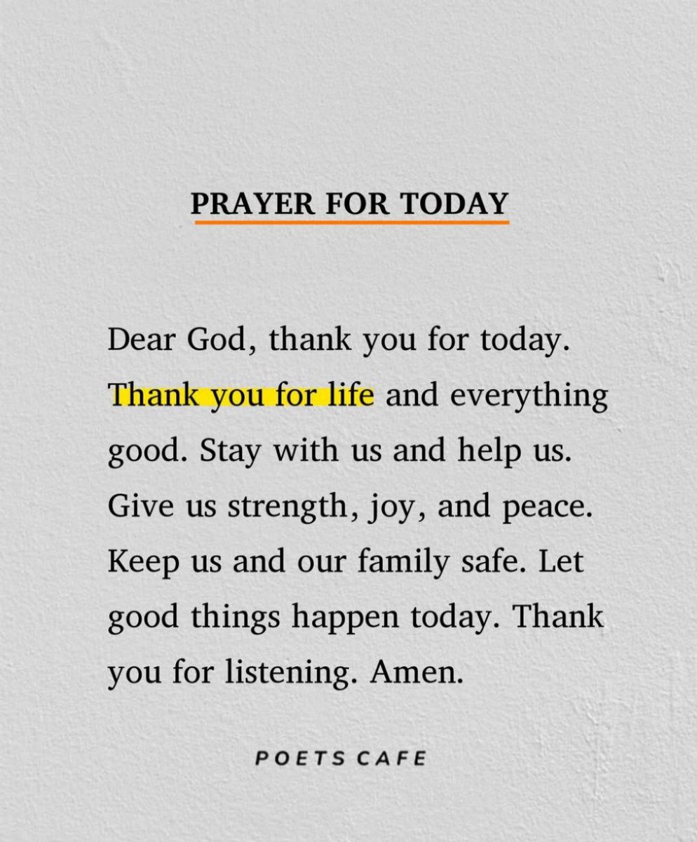 Today's prayer