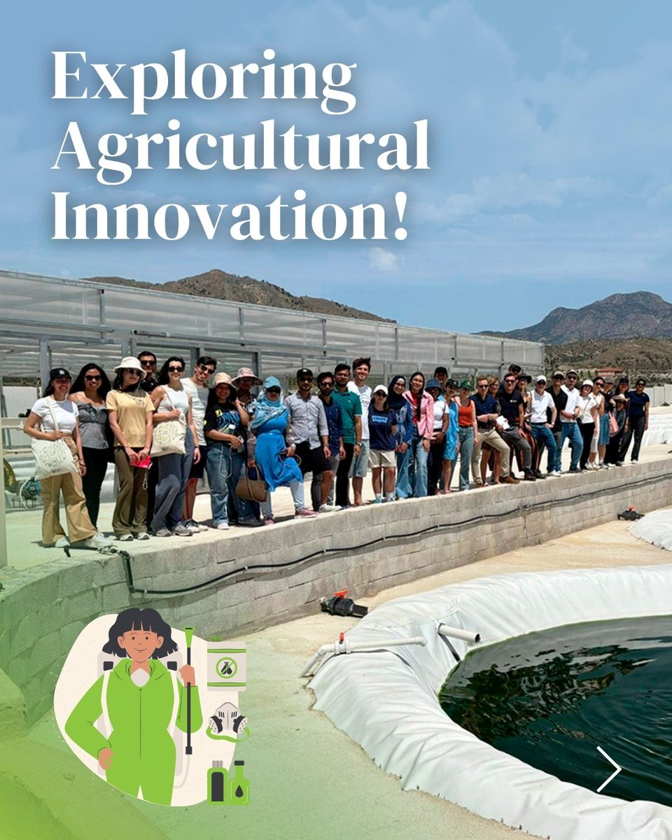 MScPlantHealth's tweet photo. 🌿 🇪🇸 Exploring Agricultural Innovation in Murcia! 🔬
#sustainableagriculture #cropscience #europeanuniversities #futureagleaders
#europeanmaster #education #planthealth #masters #erasmusmundus #planthealthmaster #masterprogram #internationalstudents https://t.co/Vifd0Y3zDa