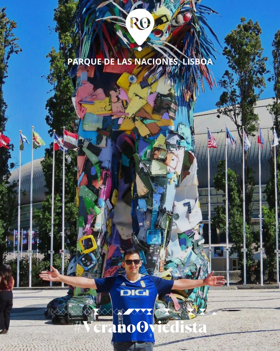 RealOviedo's tweet image. ๐จโจMucho arte en una sola imagen ๐
๐ธ Sube tu foto con el hashtag #VeranoOviedista y entra en el sorteo para ganar la camiseta de esta temporada.
#RealOviedo ๐ตโช