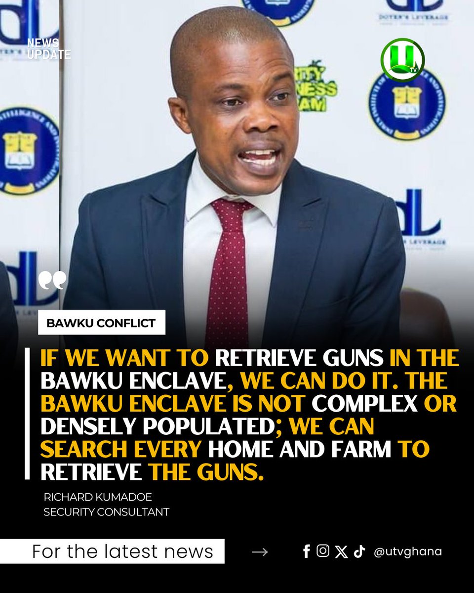 If we want to retrieve guns in the Bawku enclave, we can do it - Richard Kumadoe

#UTVGhana
