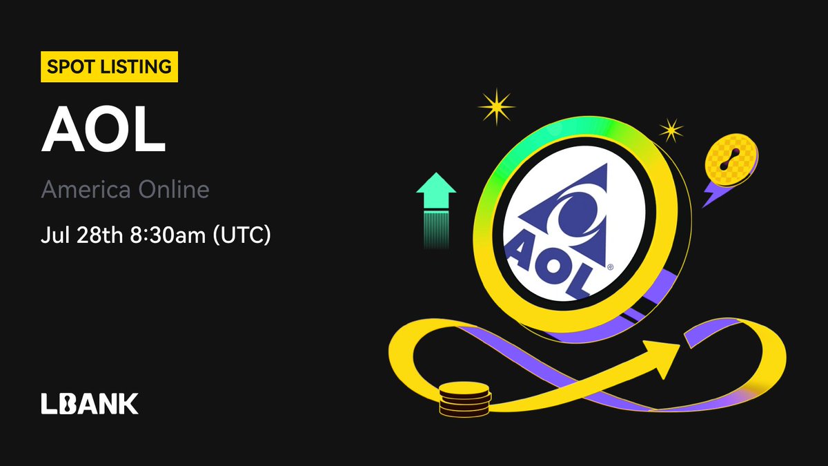 LBank.com (@lbank_exchange) on Twitter photo 🎉 New #listing
🌟 $AOL (America Online) will be listed on LBank! <a href="/AOL_coin/">AOL (America Online) Coin 🇺🇸🦅</a>
$AOL is a time machine powered by nostalgia.
❤️ Details: is.gd/AkrL0e 🎉 New #listing
🌟 $AOL (America Online) will be listed on LBank! <a href="/AOL_coin/">AOL (America Online) Coin 🇺🇸🦅</a>
$AOL is a time machine powered by nostalgia.
❤️ Details: is.gd/AkrL0e